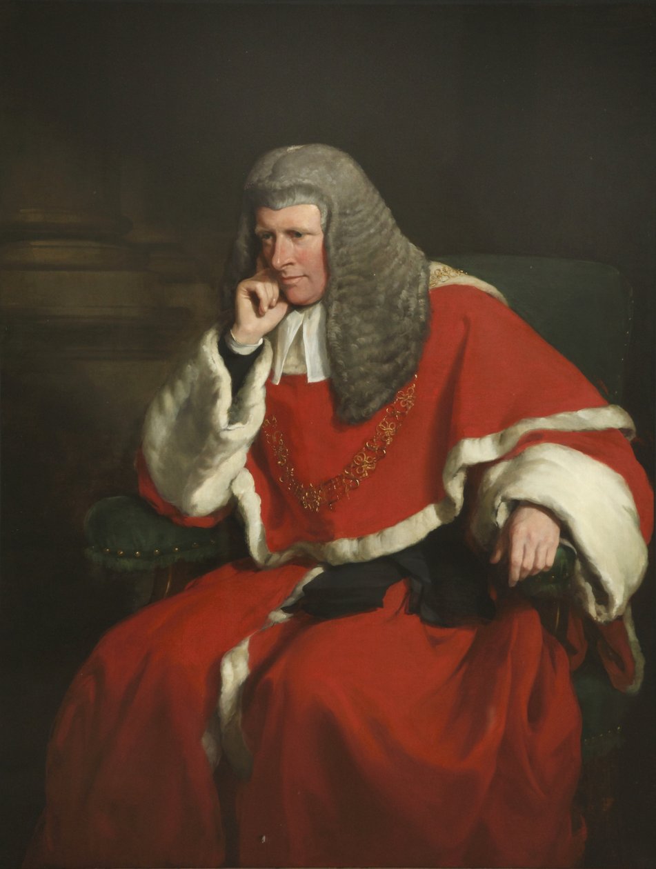 Sir William Erle, Lord Başyargıç by Francis Grant