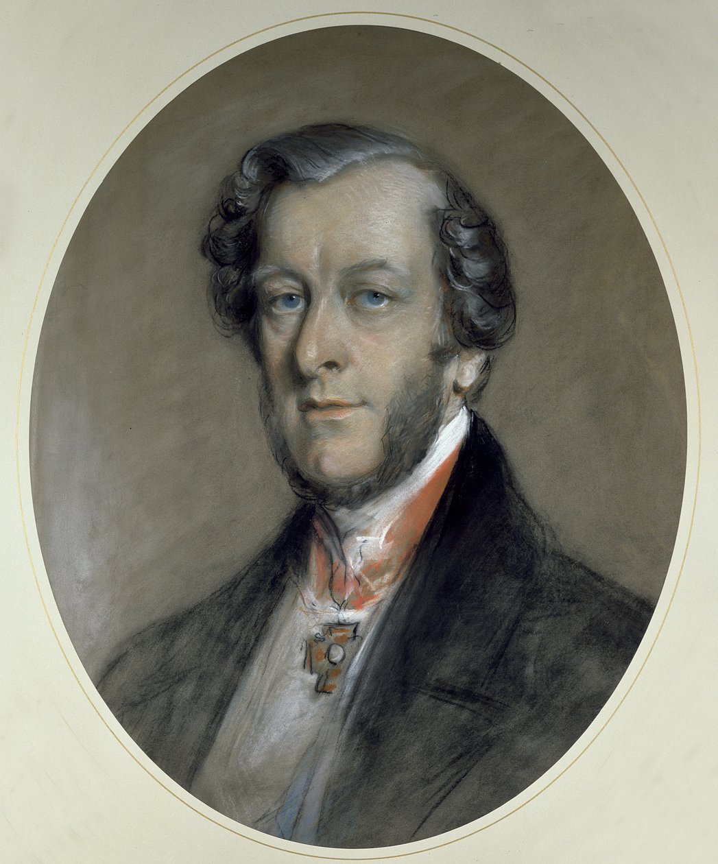 William Cavendish, Devonshire 6. Duke (kağıt üzerinde pastel) by Francis Grant