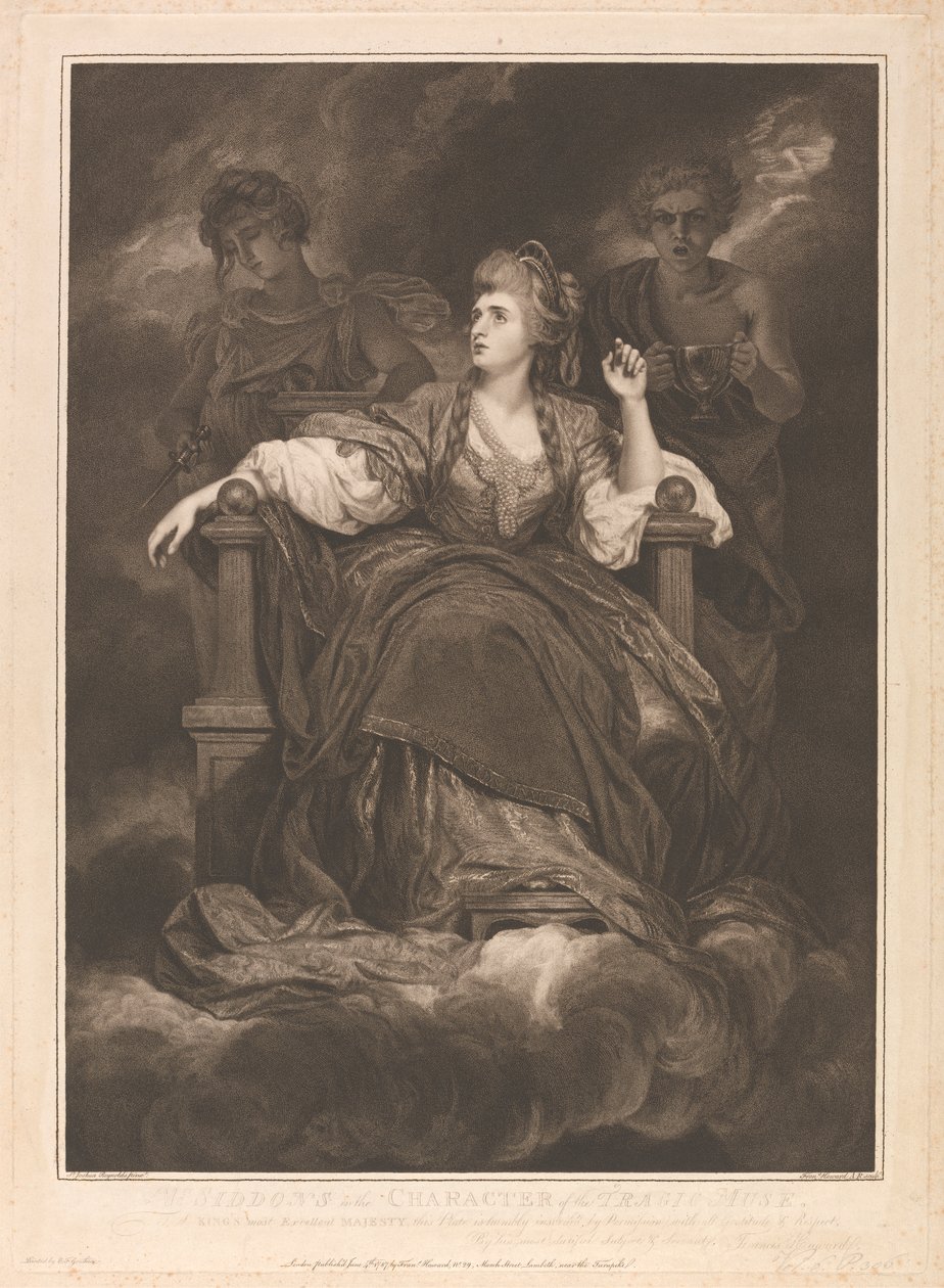 Trajik İlham Perisi Karakterinde Bayan Siddons by Francis Haward