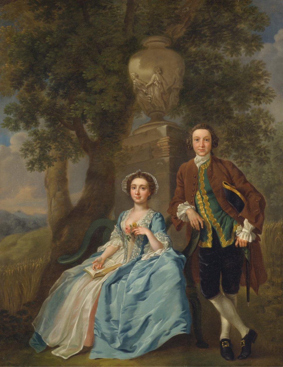 George ve Margaret Rogers by Francis Hayman
