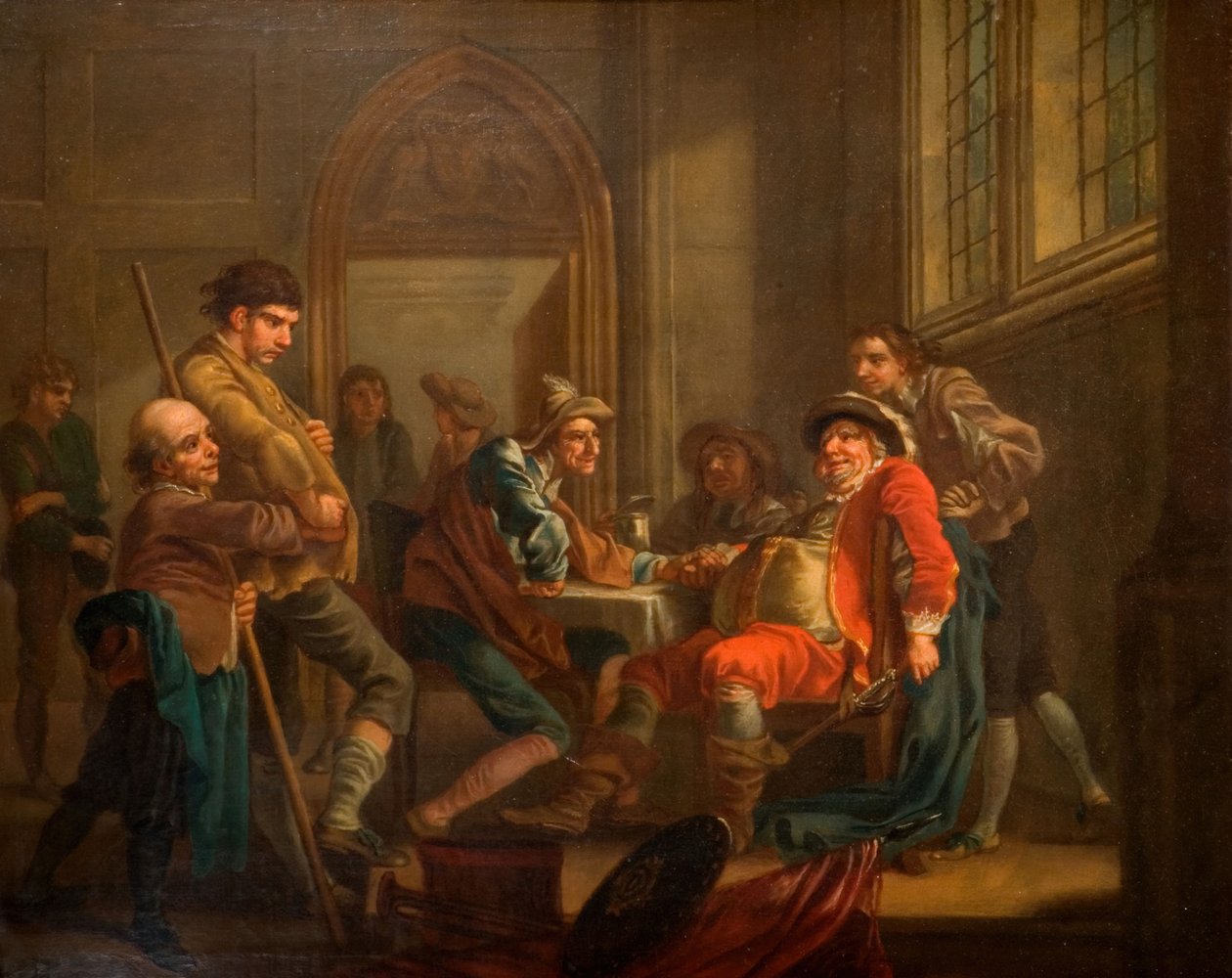 Sir John Falstaff Acemi Yetiştirme, 1765. by Francis Hayman