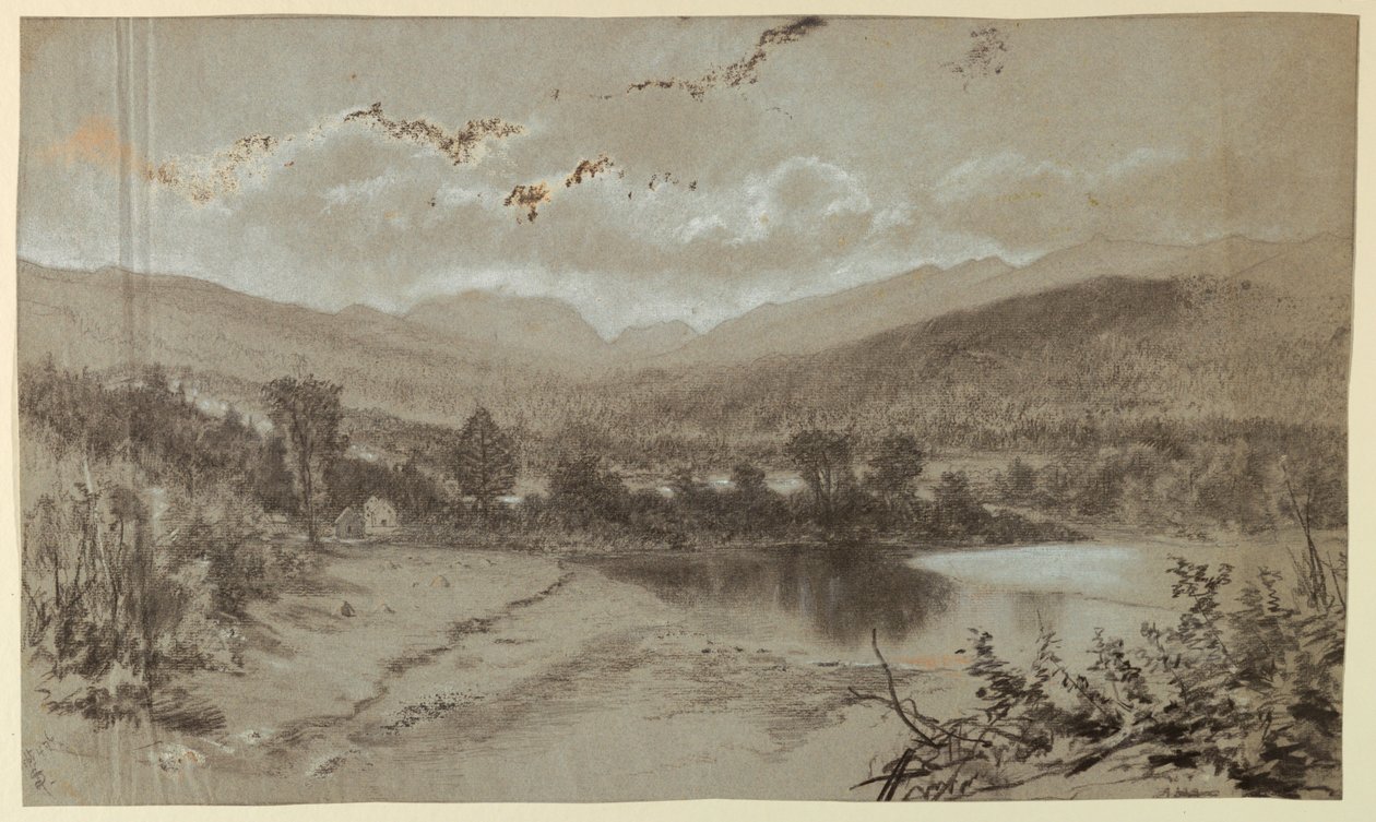 Üç bina ile manzara by Francis Hopkinson Smith