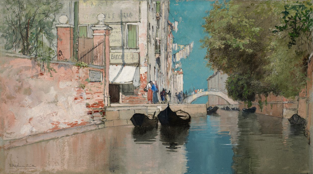 Halk Bahçesi Yolunda, ca. 1895. by Francis Hopkinson Smith