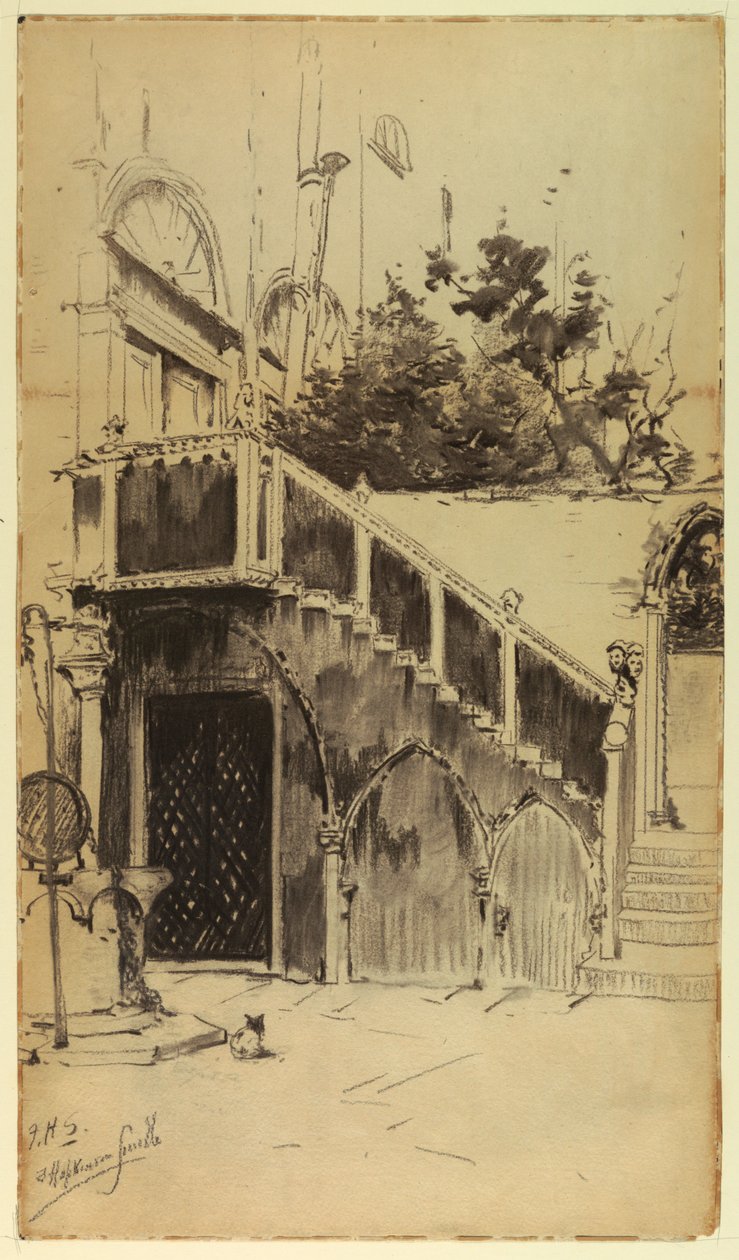 Büyük Merdiven, Palazzo Contarini by Francis Hopkinson Smith