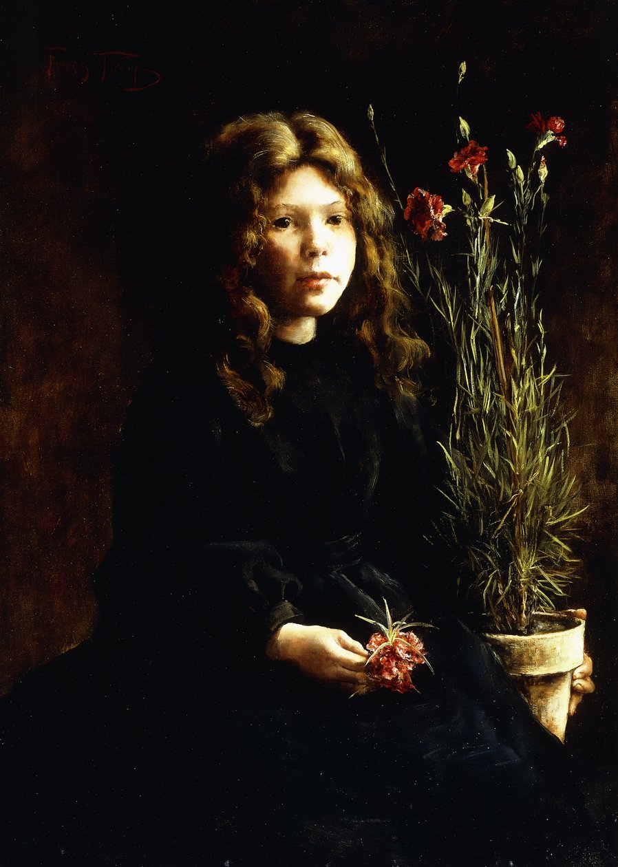 Bahar Karanfilleri (tuval üzerine yağlı boya) by Francis Hunt Throop