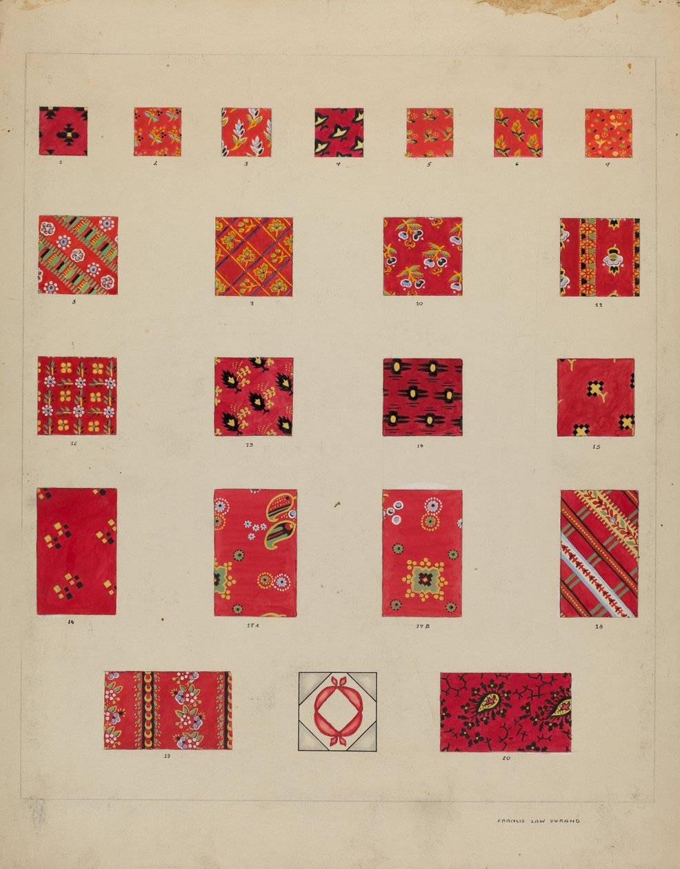 Baskılı Kapitone Yamalar by Francis Law Durand