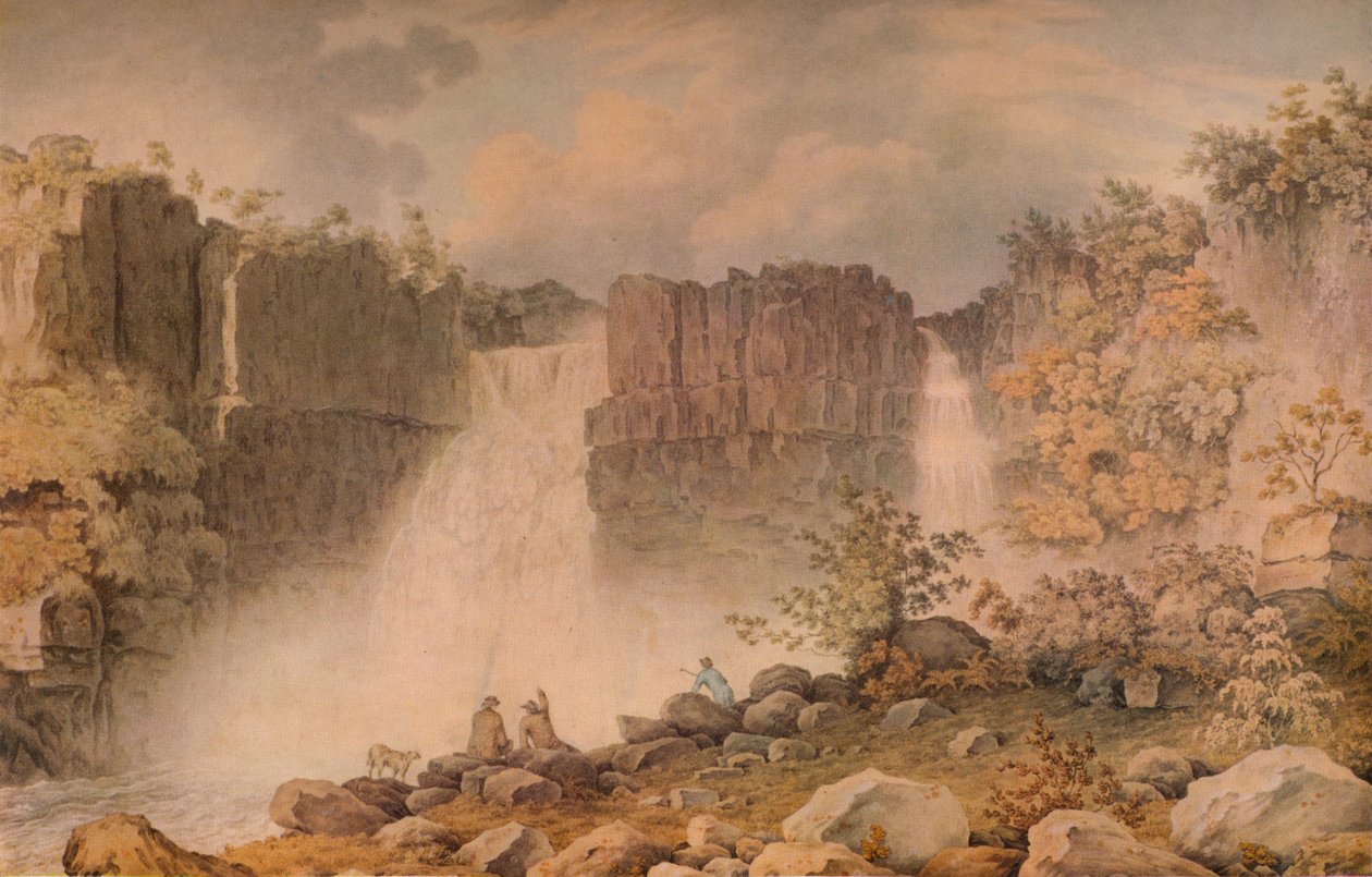 Yüksek Kuvvet, Teesdale, c1807 by Francis Nicholson