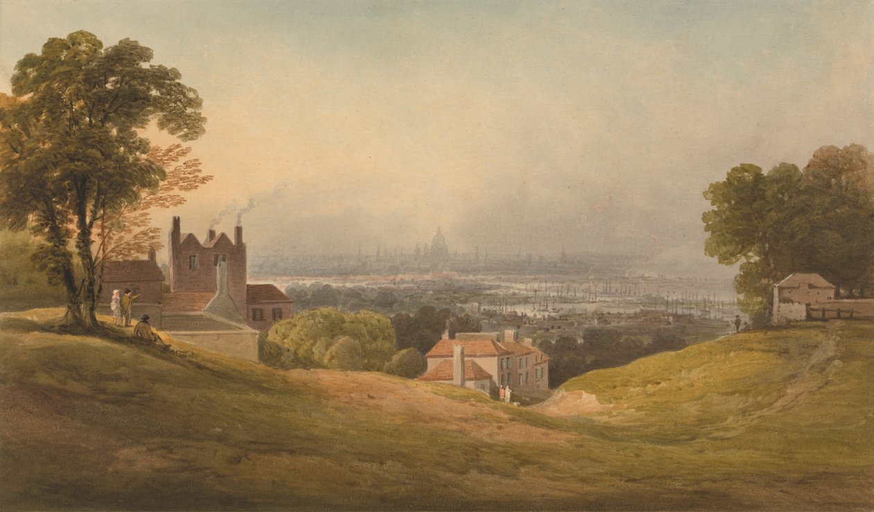 Blackheath'ten Londra by Francis Nicholson
