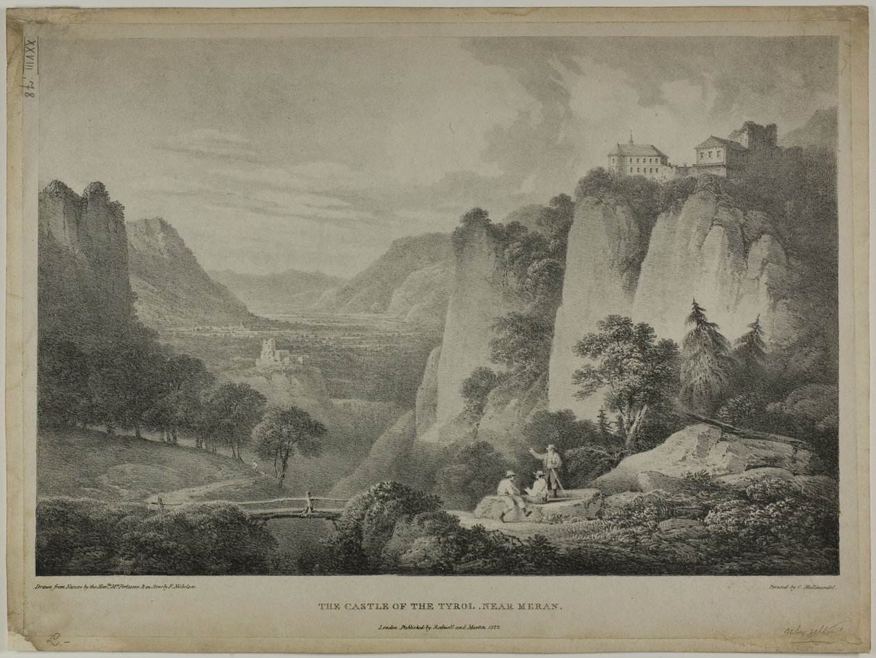 Tirol Kalesi, Meran Yakınında by Francis Nicholson