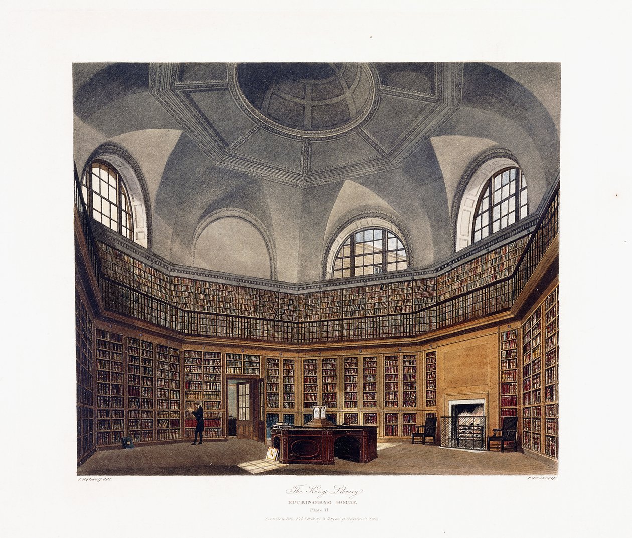 Kral Kütüphanesi, Buckingham Evi by Francis Phillip (after) Stephanoff