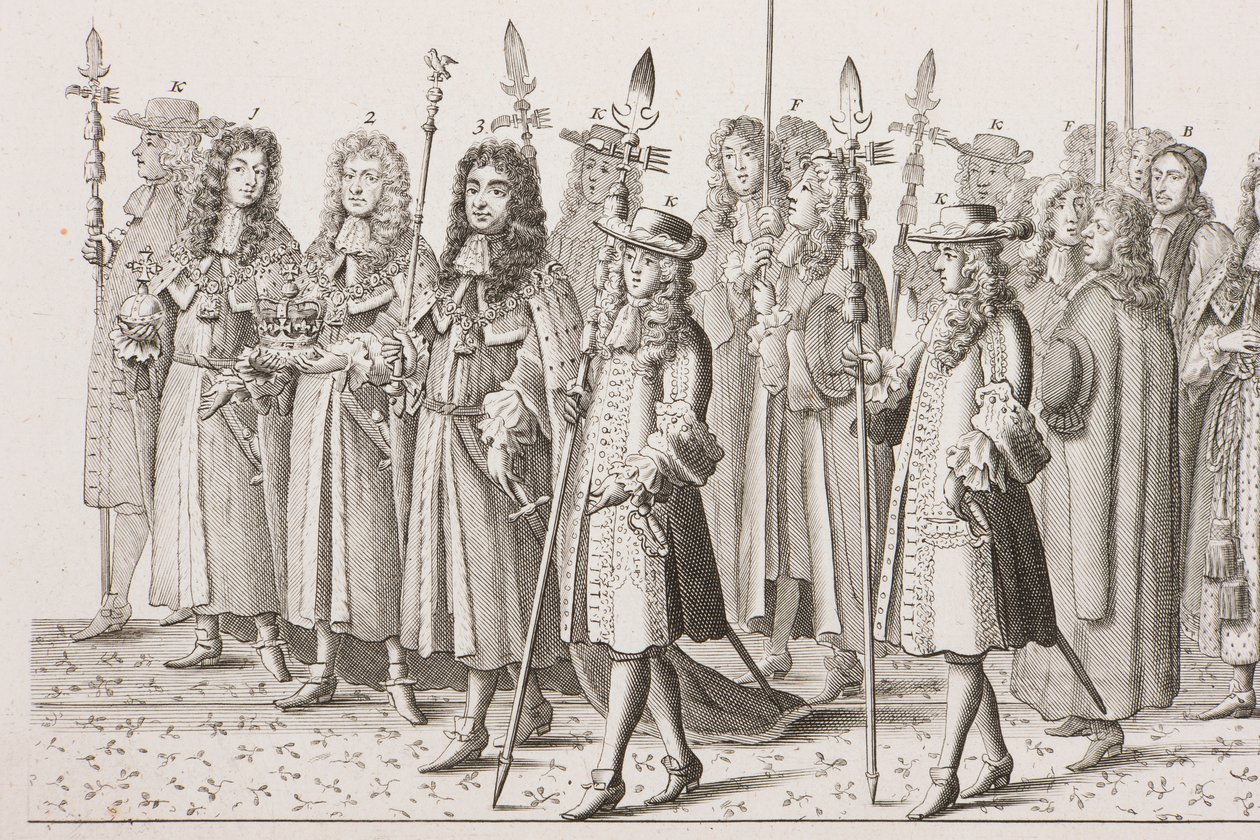 James II taç giyme alayı by Francis Sandford