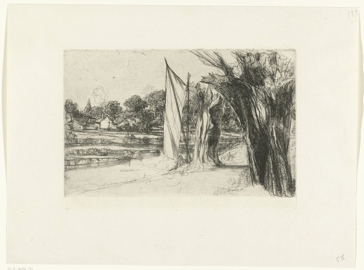 Thames Ditton Thames Ditton - bir yelkenli by Francis Seymour Haden (Sir)