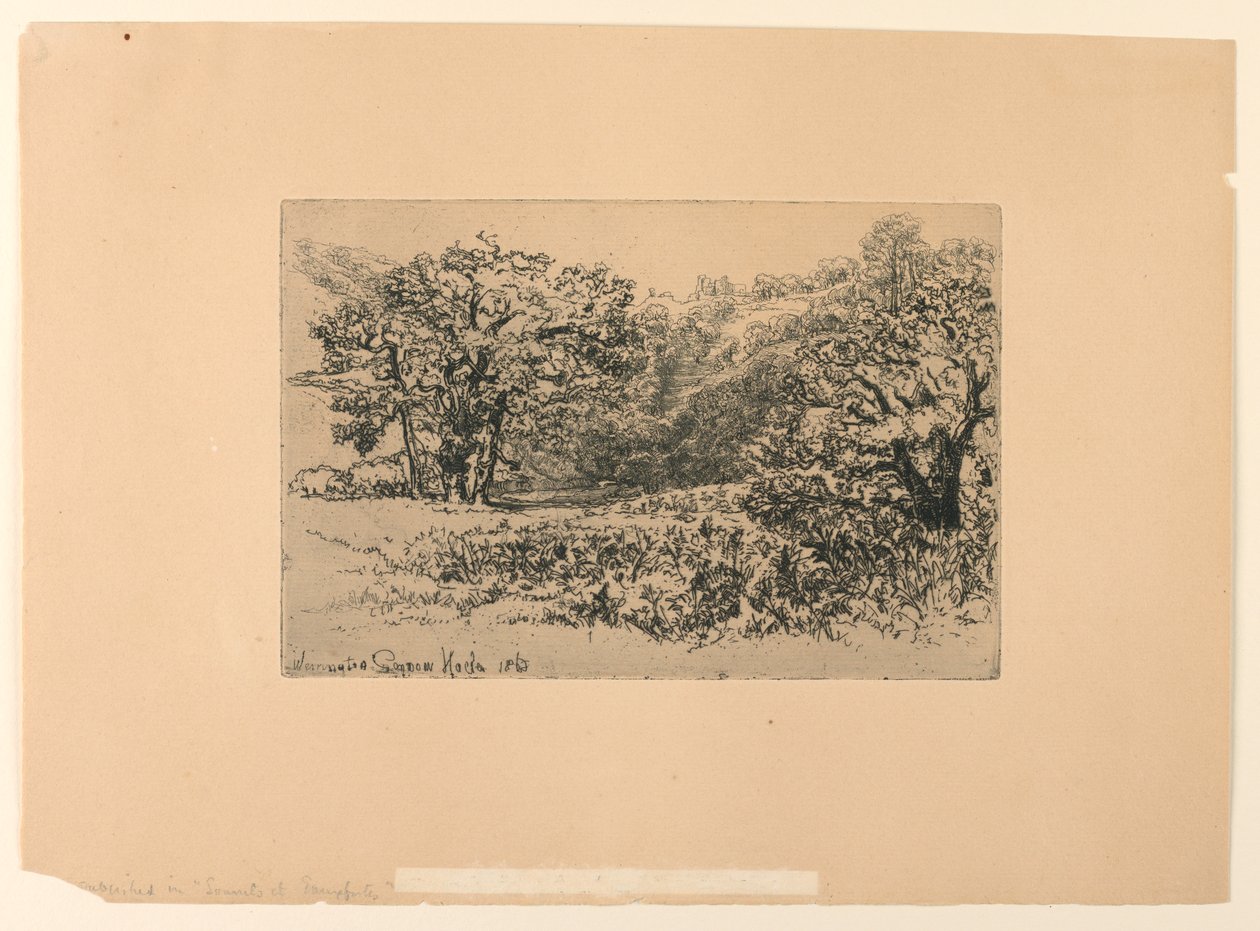 Nehir Kenarı Devon by Francis Seymour Haden