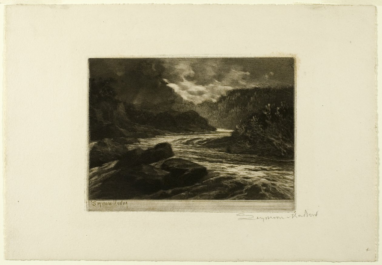 Bir Somon Nehri, No. II by Francis Seymour Haden