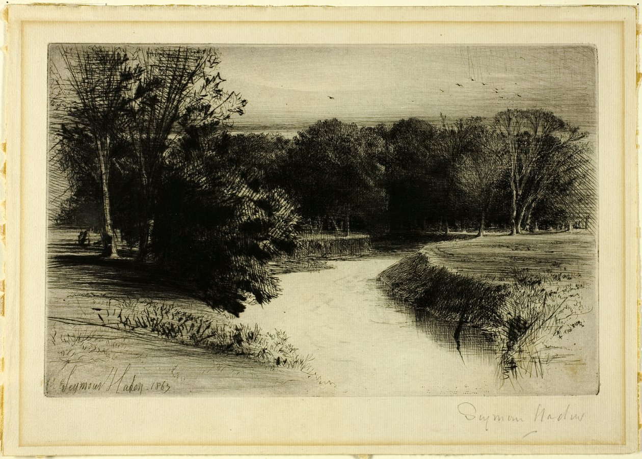 İrlanda'da Bir Günbatımı by Francis Seymour Haden