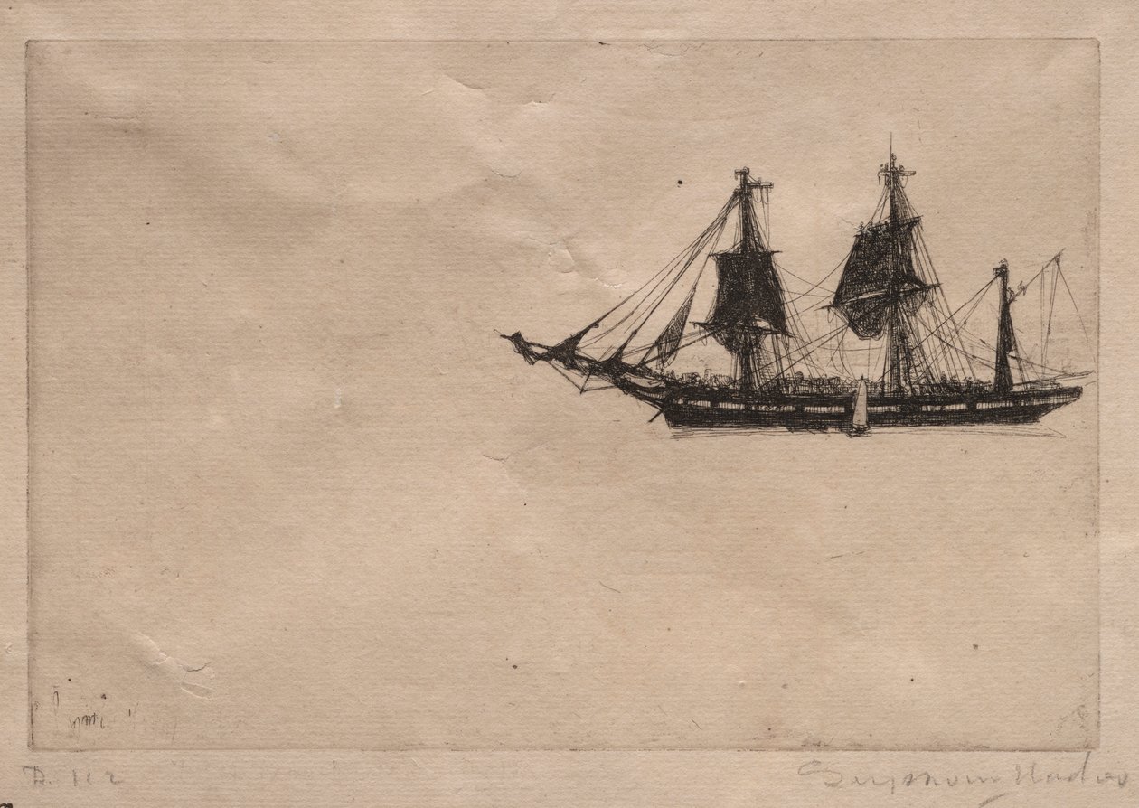 Kabuk Takma, 1865. by Francis Seymour Haden