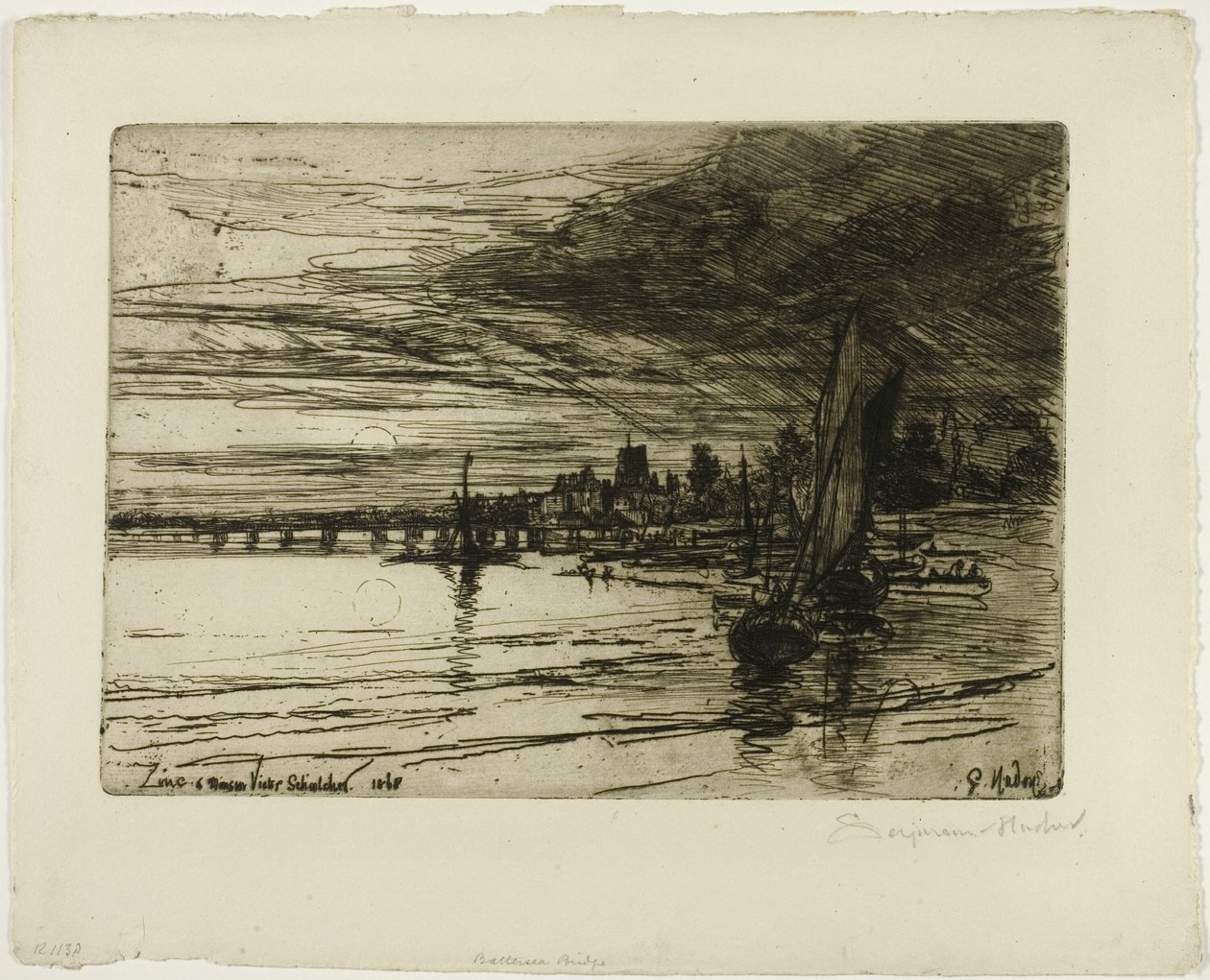 Battersea Köprüsü by Francis Seymour Haden