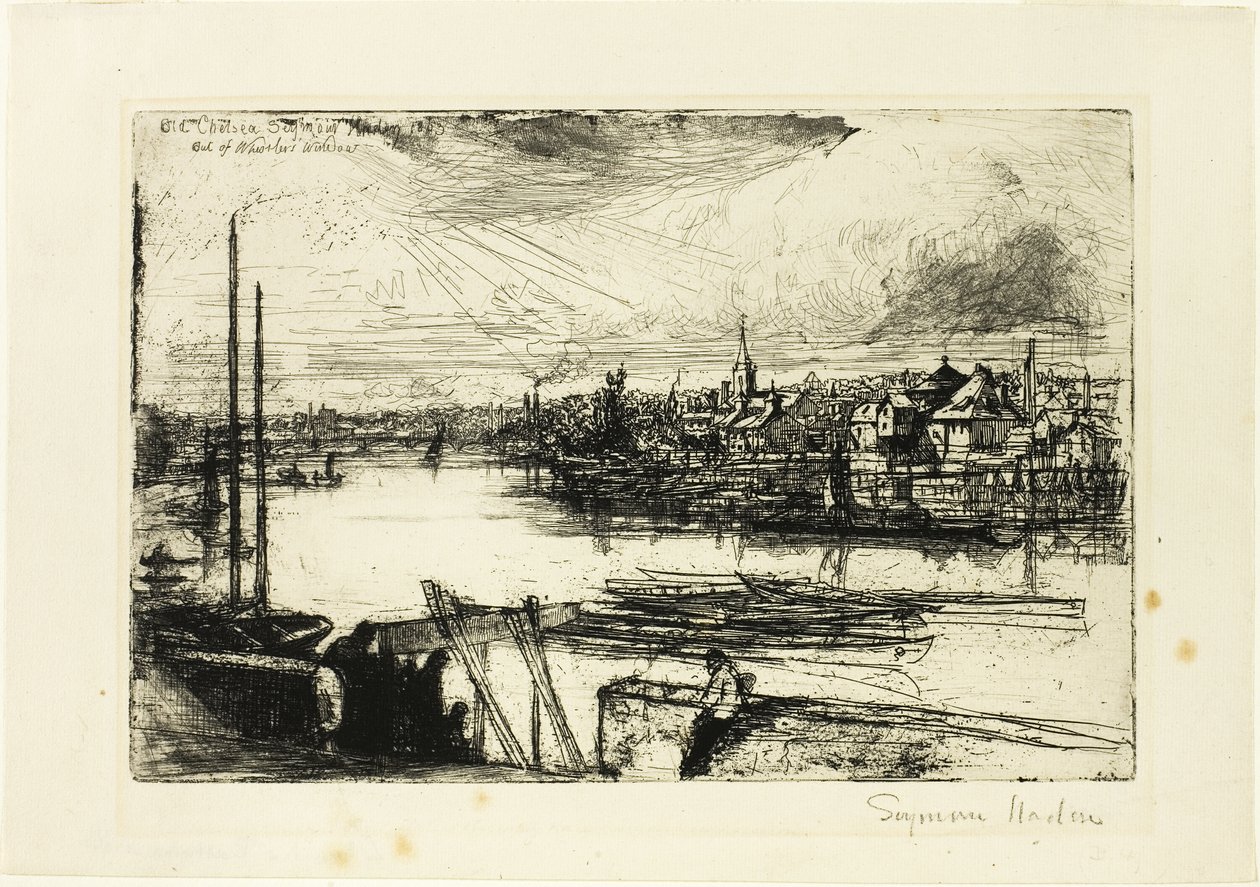 Battersea Erişimi by Francis Seymour Haden
