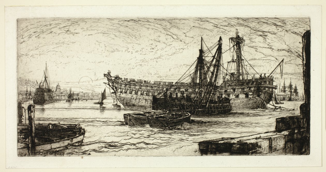 Agamemnon'un Dağılması, No. 1 by Francis Seymour Haden