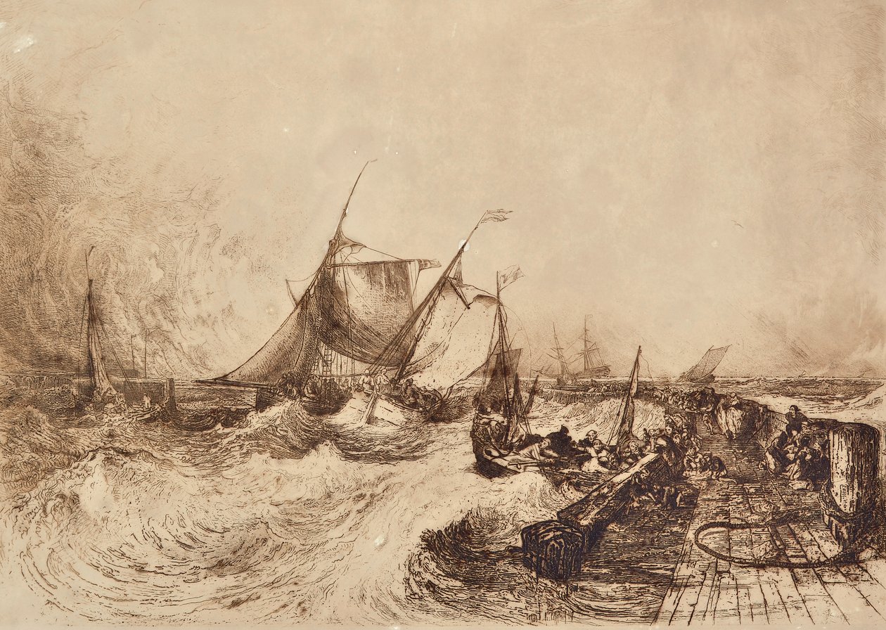Calais Limanı by Francis Seymour Haden