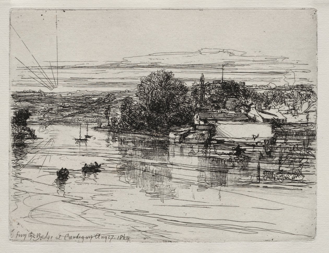 Hırka Köprüsü, 1864. by Francis Seymour Haden