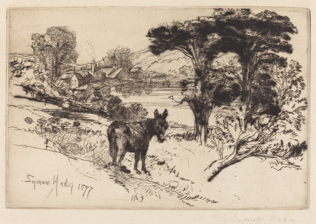 Challow Çiftliği by Francis Seymour Haden