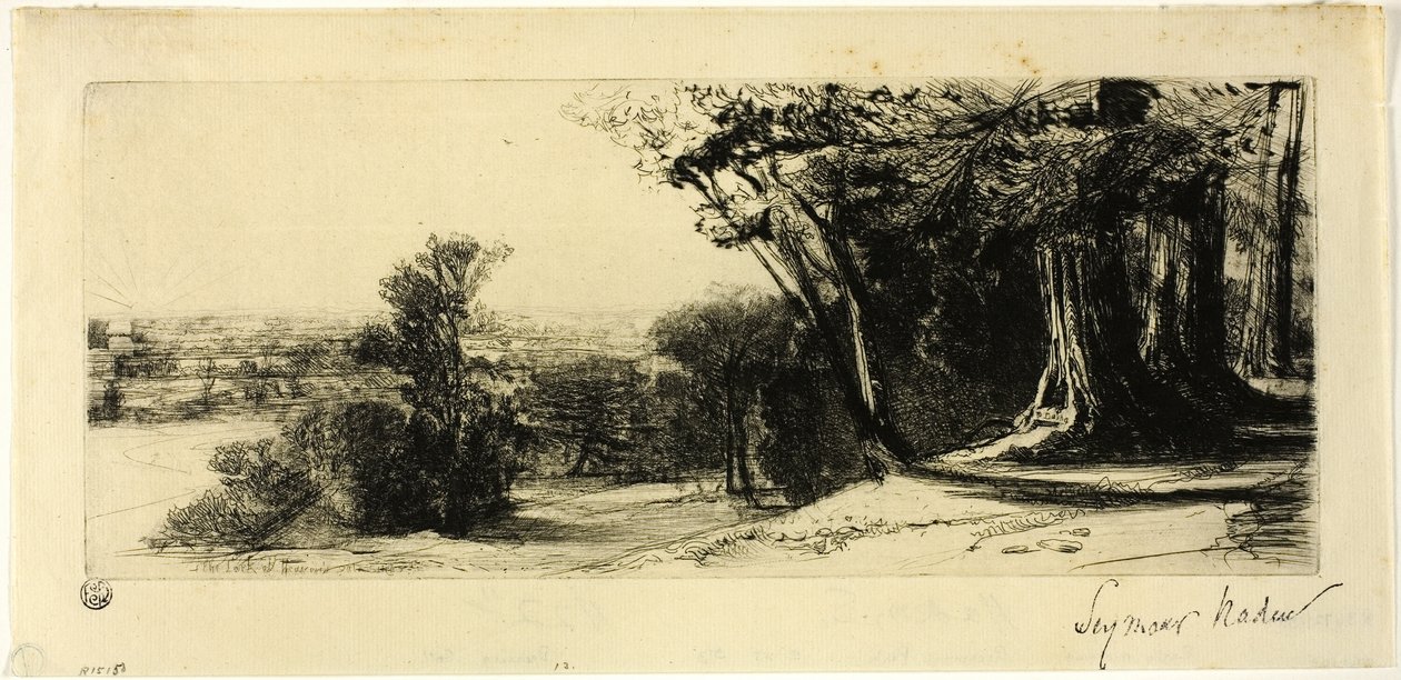 Sabah Erken, Richmond Parkı by Francis Seymour Haden