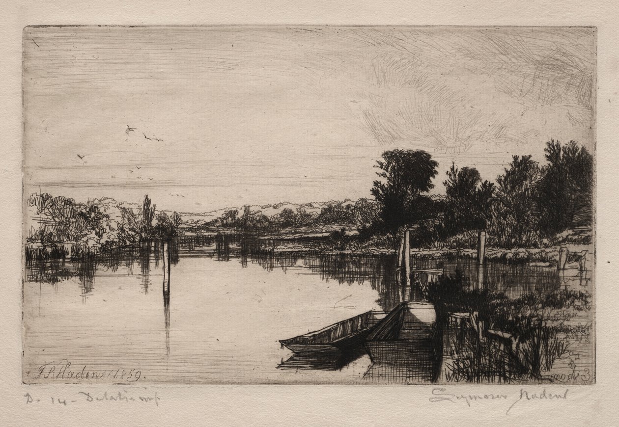 egham by Francis Seymour Haden