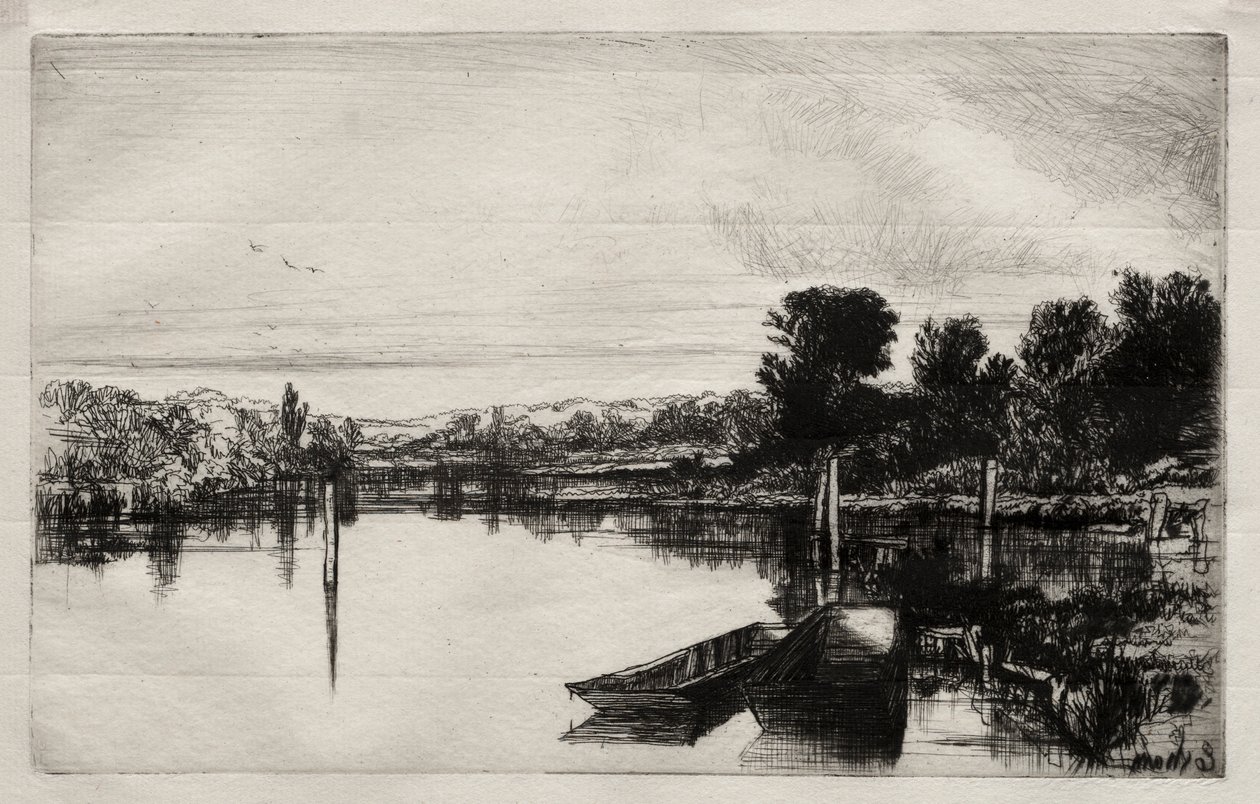 Egham, 1859. by Francis Seymour Haden