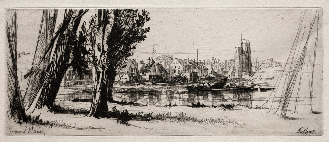 Fulham. by Francis Seymour Haden