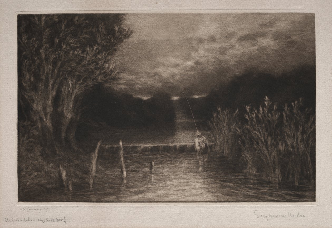 Grayling Balıkçılık by Francis Seymour Haden