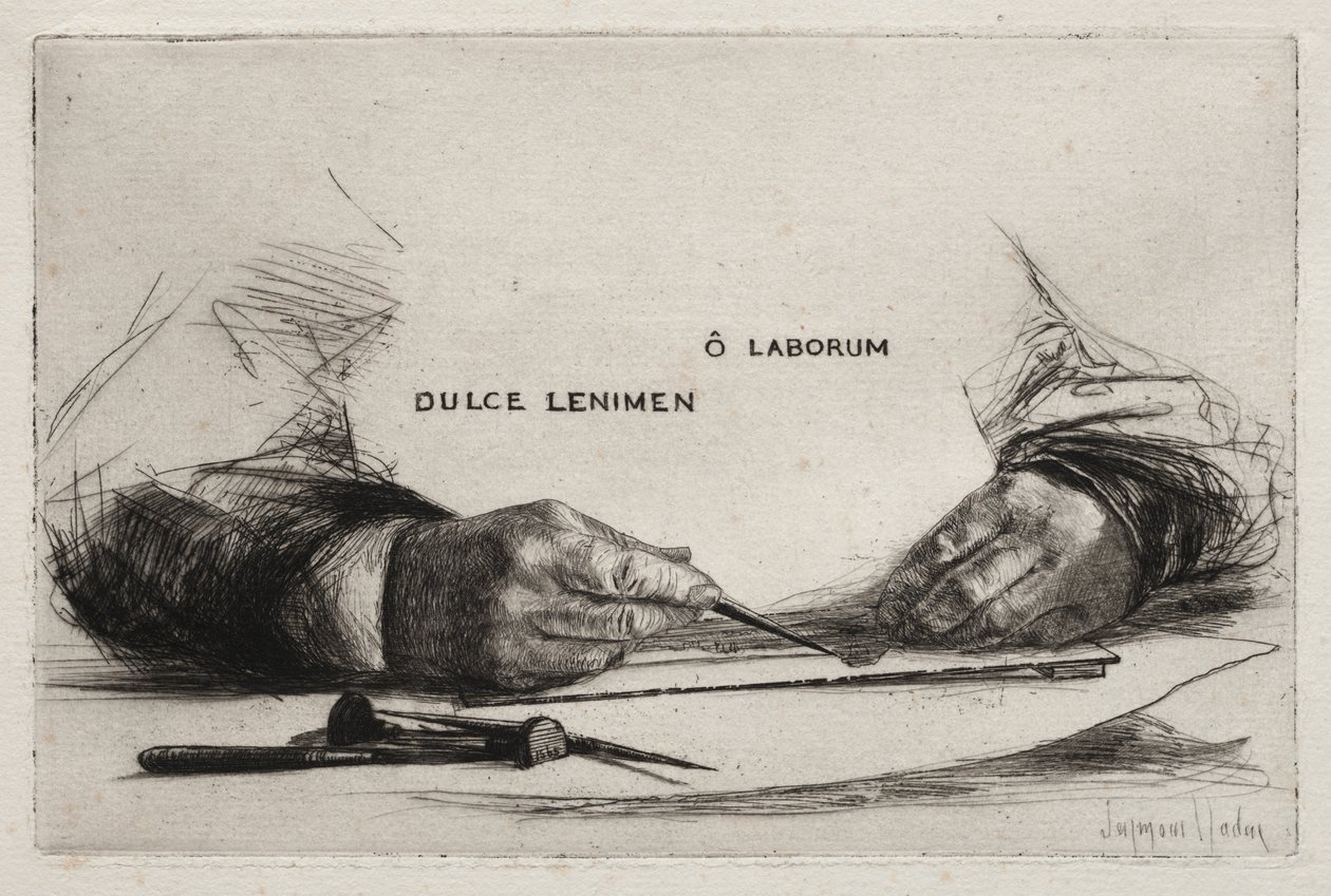 eller dağlama by Francis Seymour Haden