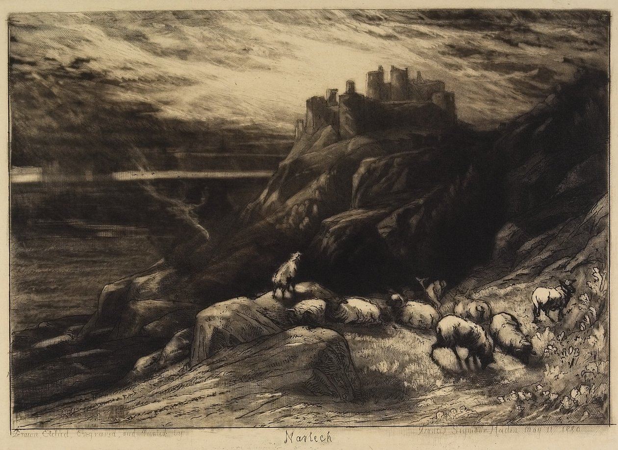 Harlech, hayır. II, 1880 by Francis Seymour Haden