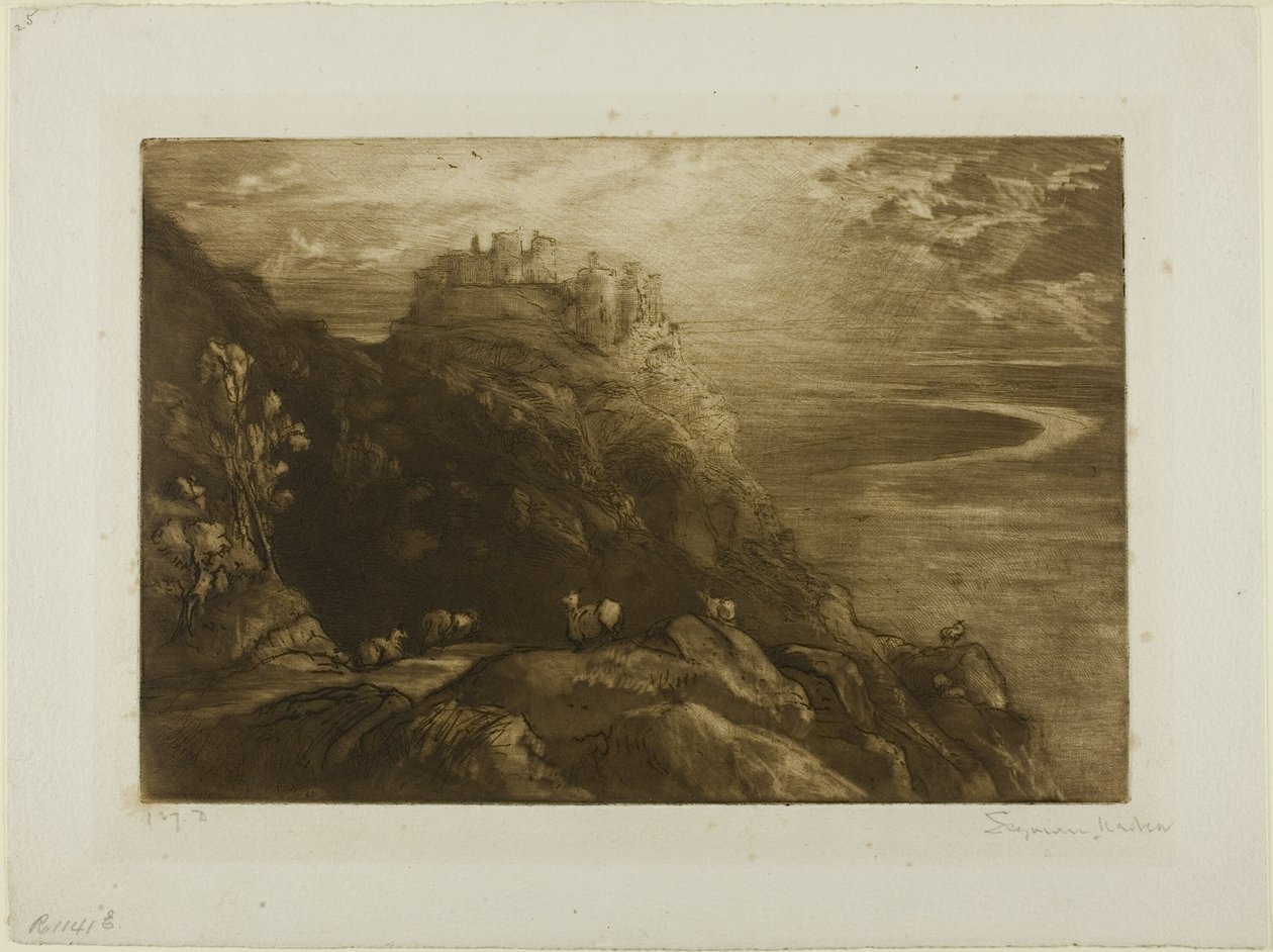 Harlech, hayır. var by Francis Seymour Haden