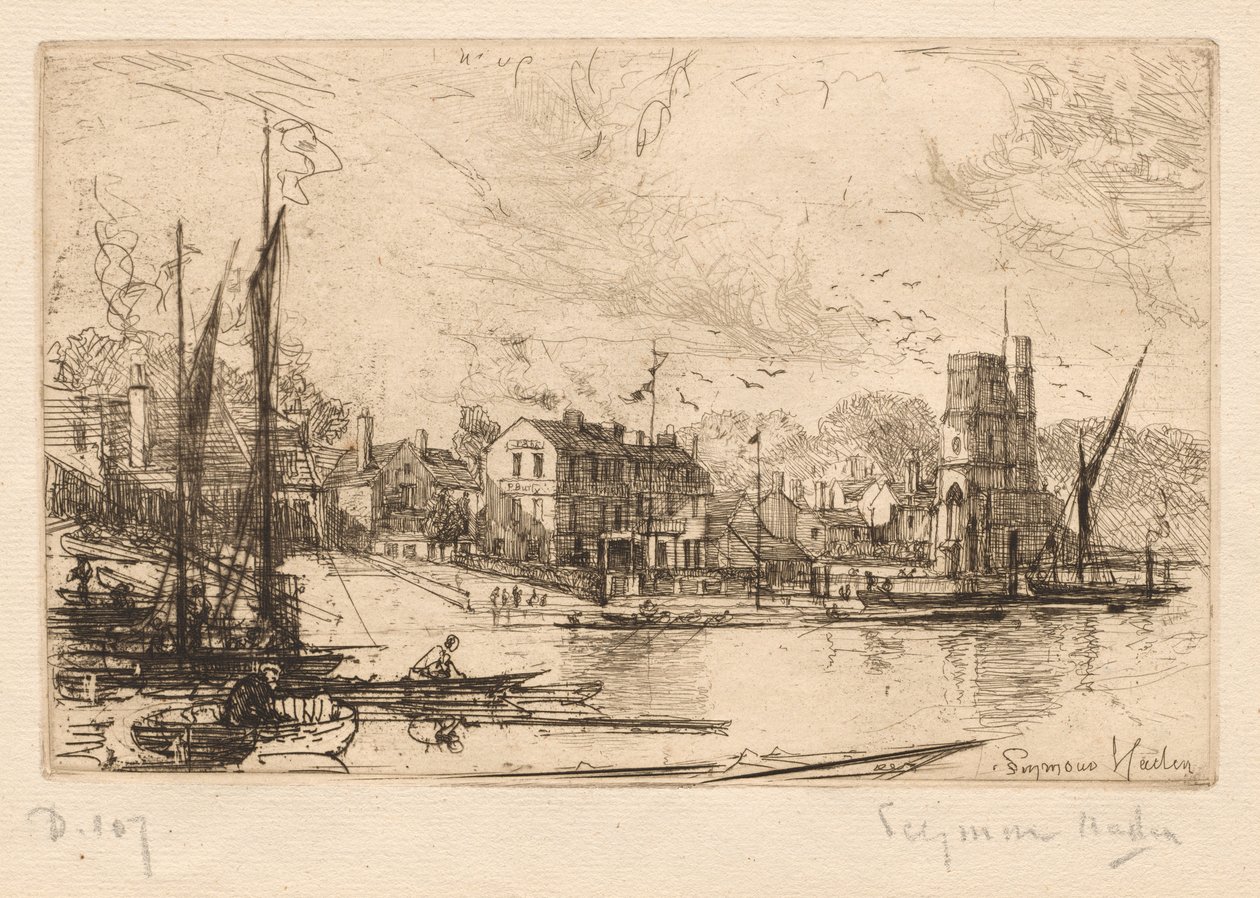 Harry Kellys, Putney, 1865-1866. by Francis Seymour Haden