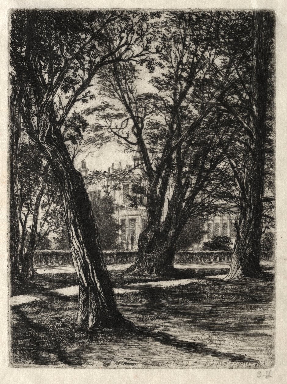 Kensington Bahçeleri by Francis Seymour Haden