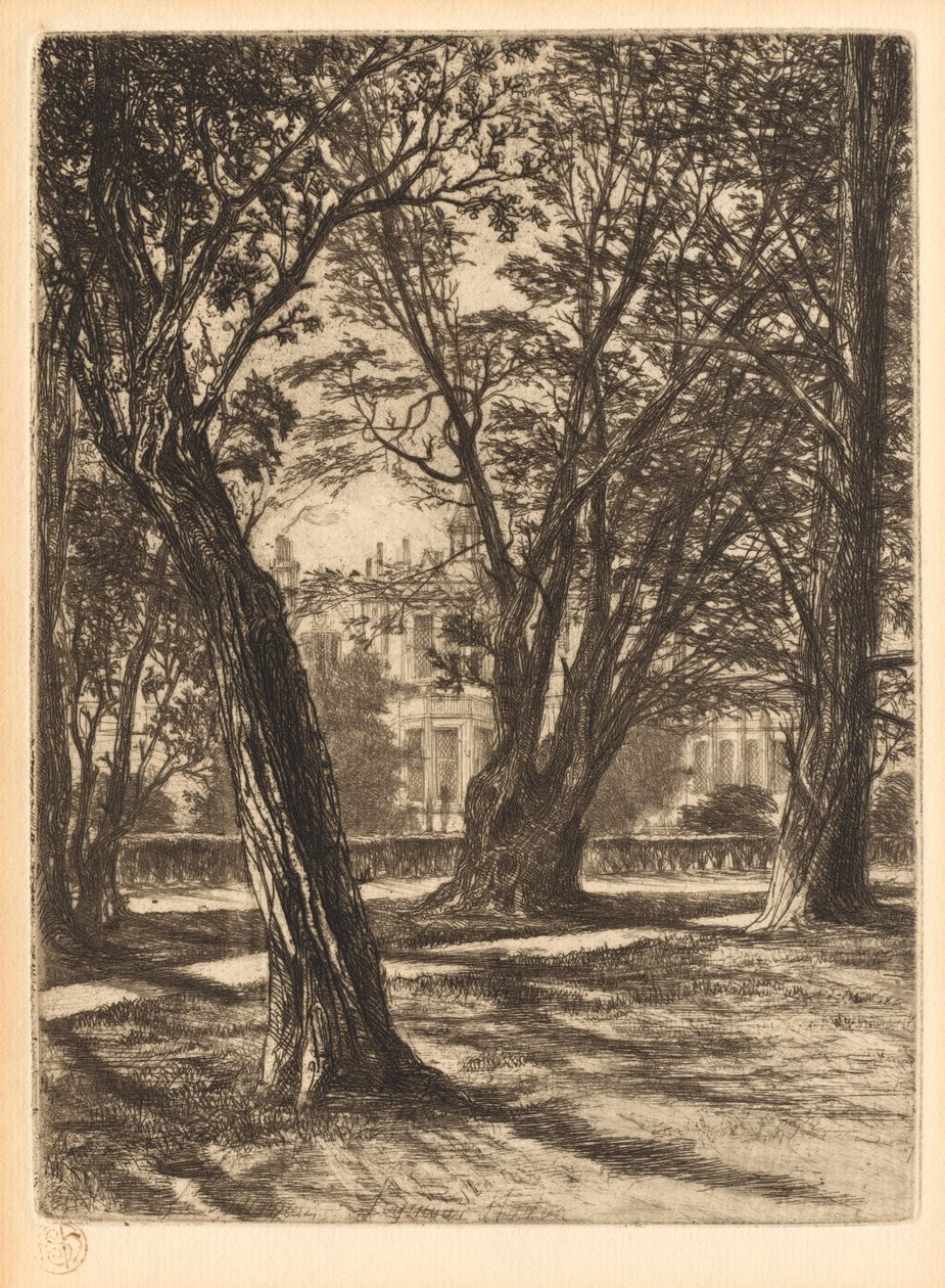 Kensington Bahçeleri, No. 1 Küçük Tabak, 1859. by Francis Seymour Haden