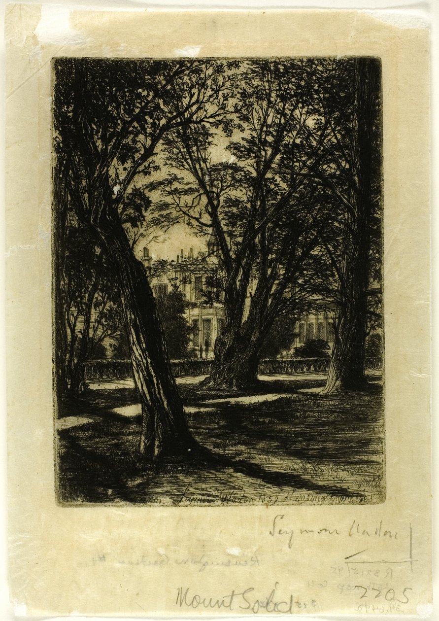 Kensington Gardens, No. I (küçük tabak) by Francis Seymour Haden