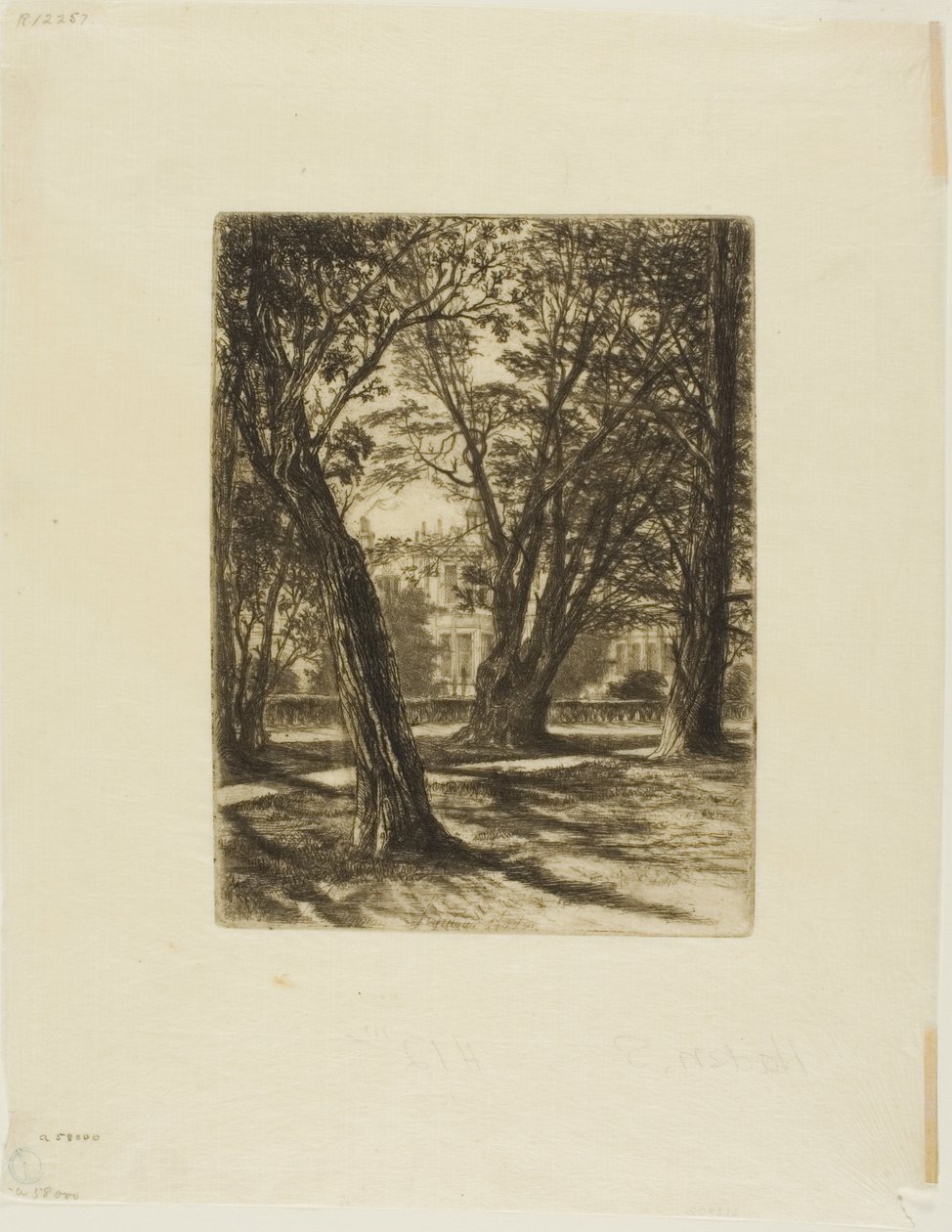 Kensington Gardens, No. I (küçük tabak) by Francis Seymour Haden