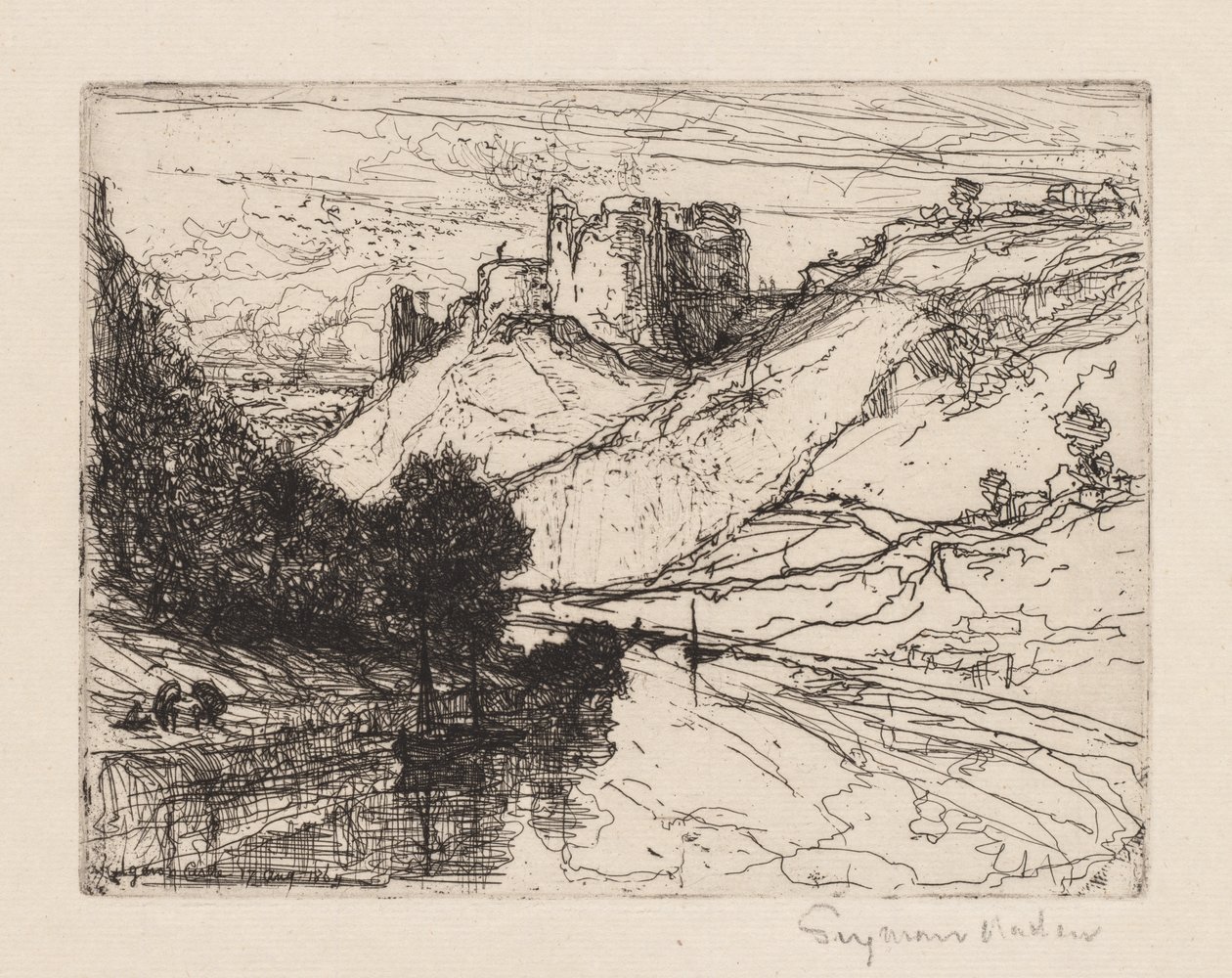Kilgaren Kalesi by Francis Seymour Haden