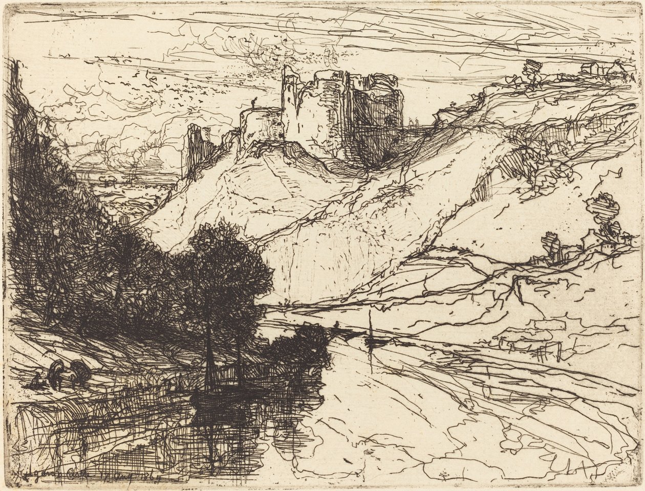 Kilgaren Kalesi by Francis Seymour Haden