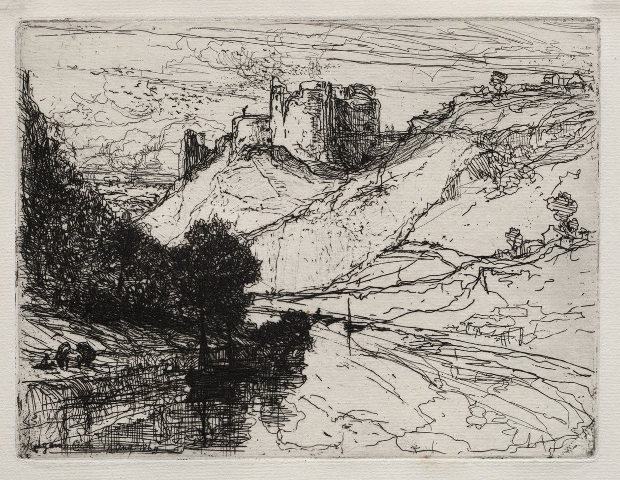 Kilgaren Kalesi, 1864. by Francis Seymour Haden