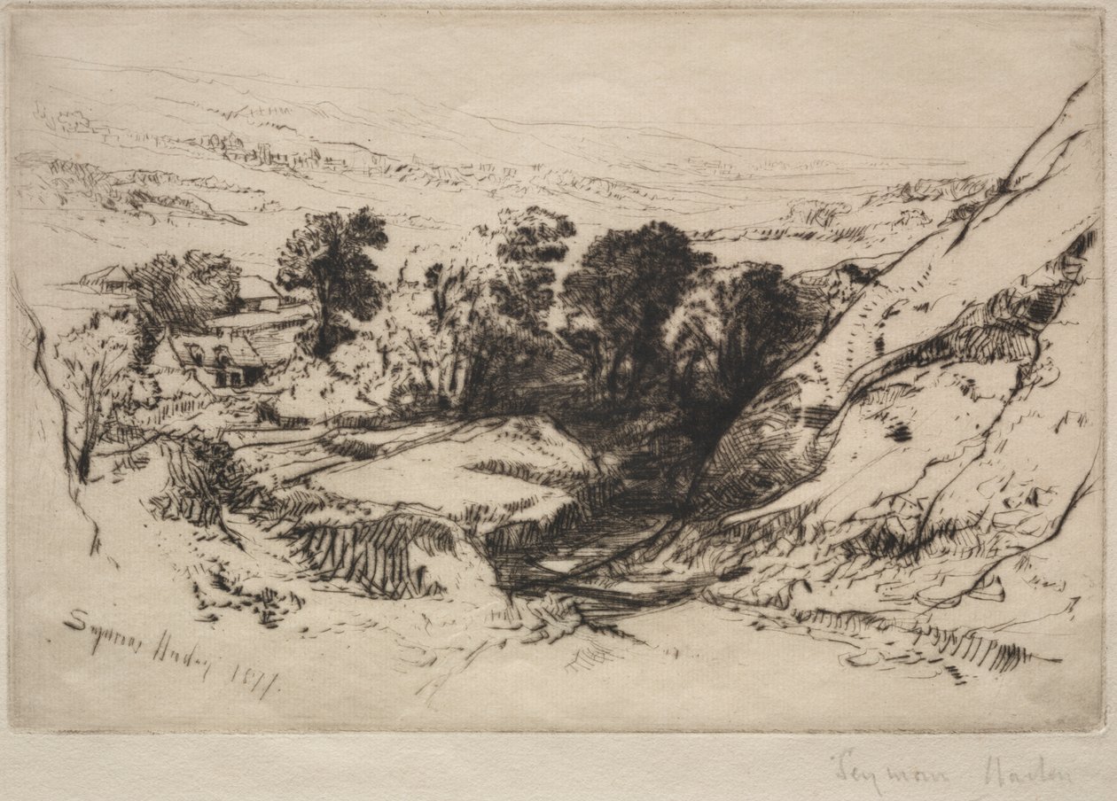 Dokuz Höyük Aşağı by Francis Seymour Haden