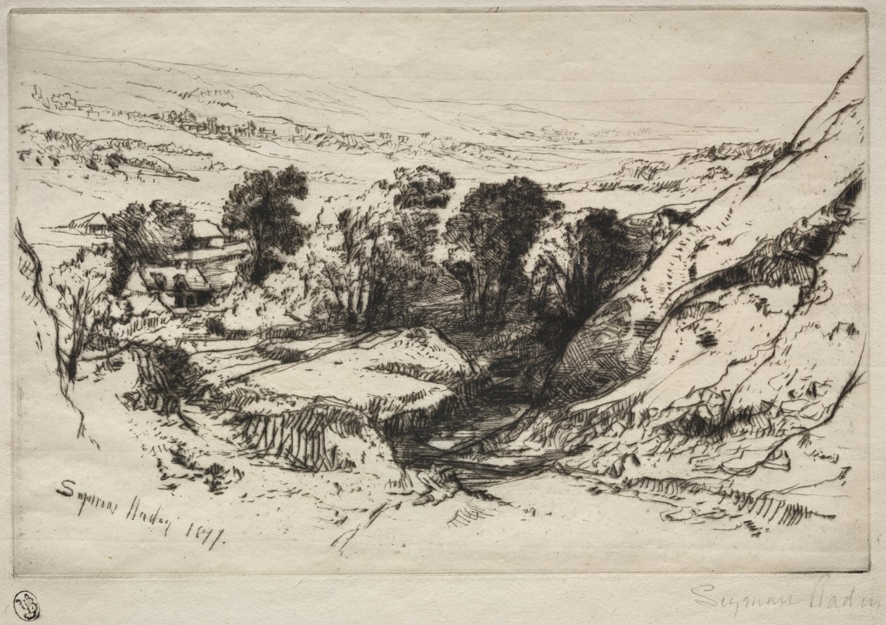 Dokuz Höyük Aşağı by Francis Seymour Haden