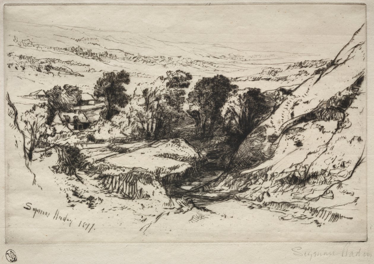 Dokuz Höyük, 1877. by Francis Seymour Haden