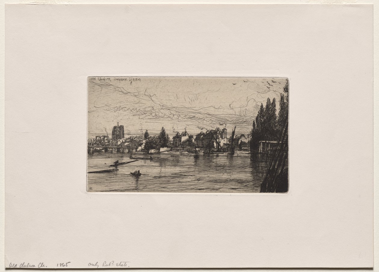 Eski Chelsea Kilisesi by Francis Seymour Haden