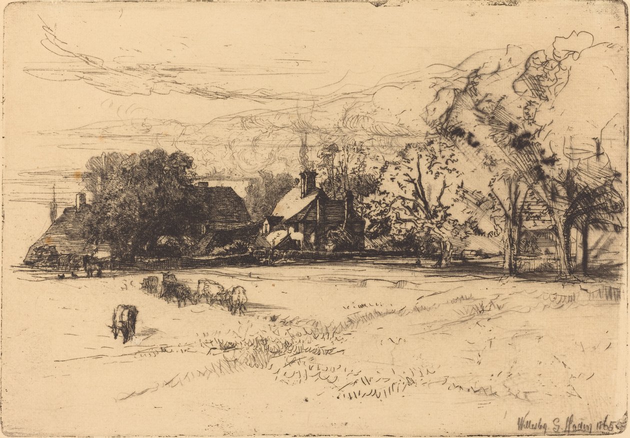 Eski Willesley Evi by Francis Seymour Haden