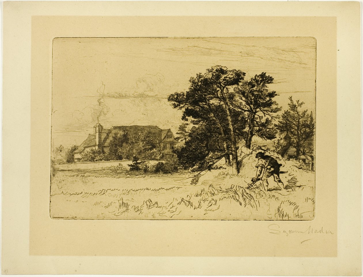 Eski Willesley Evi by Francis Seymour Haden