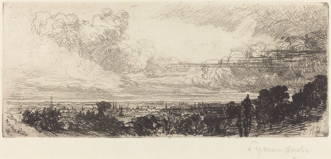 Çalışma Dışı Penceresi by Francis Seymour Haden