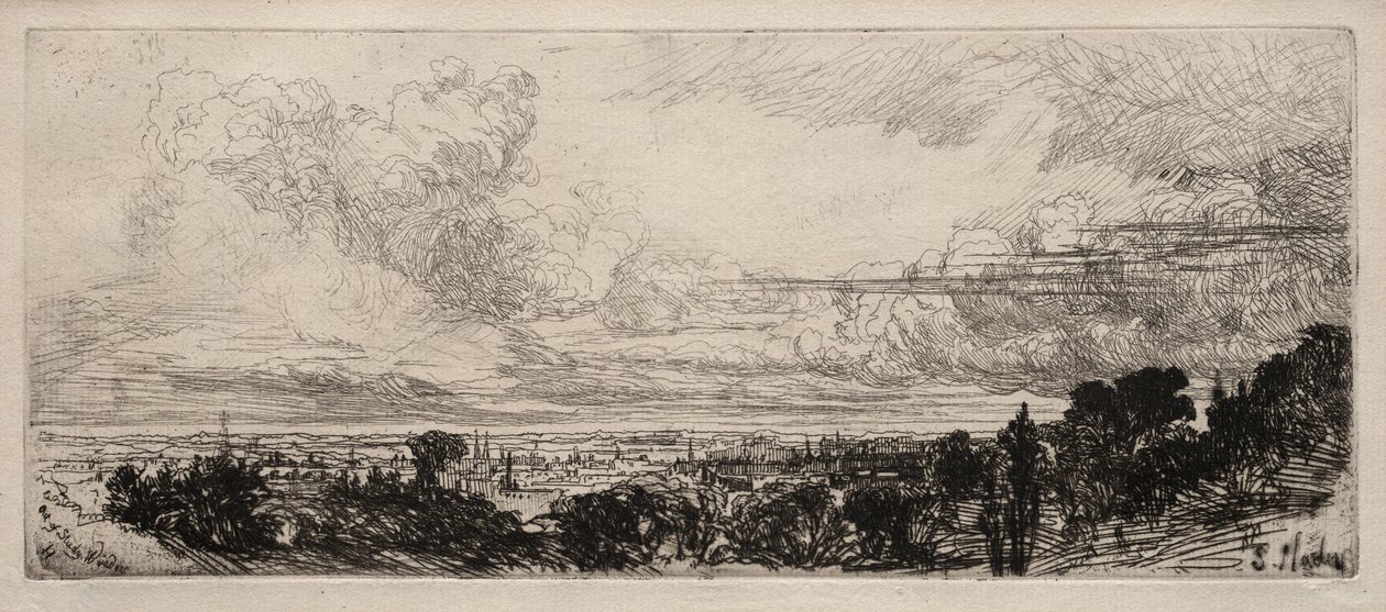 Çalışma Dışı Penceresi by Francis Seymour Haden